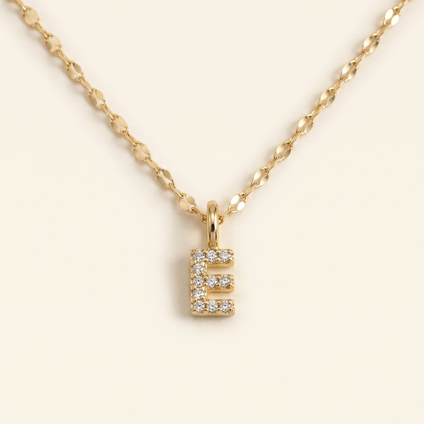 Personalized Pave Letter Necklace