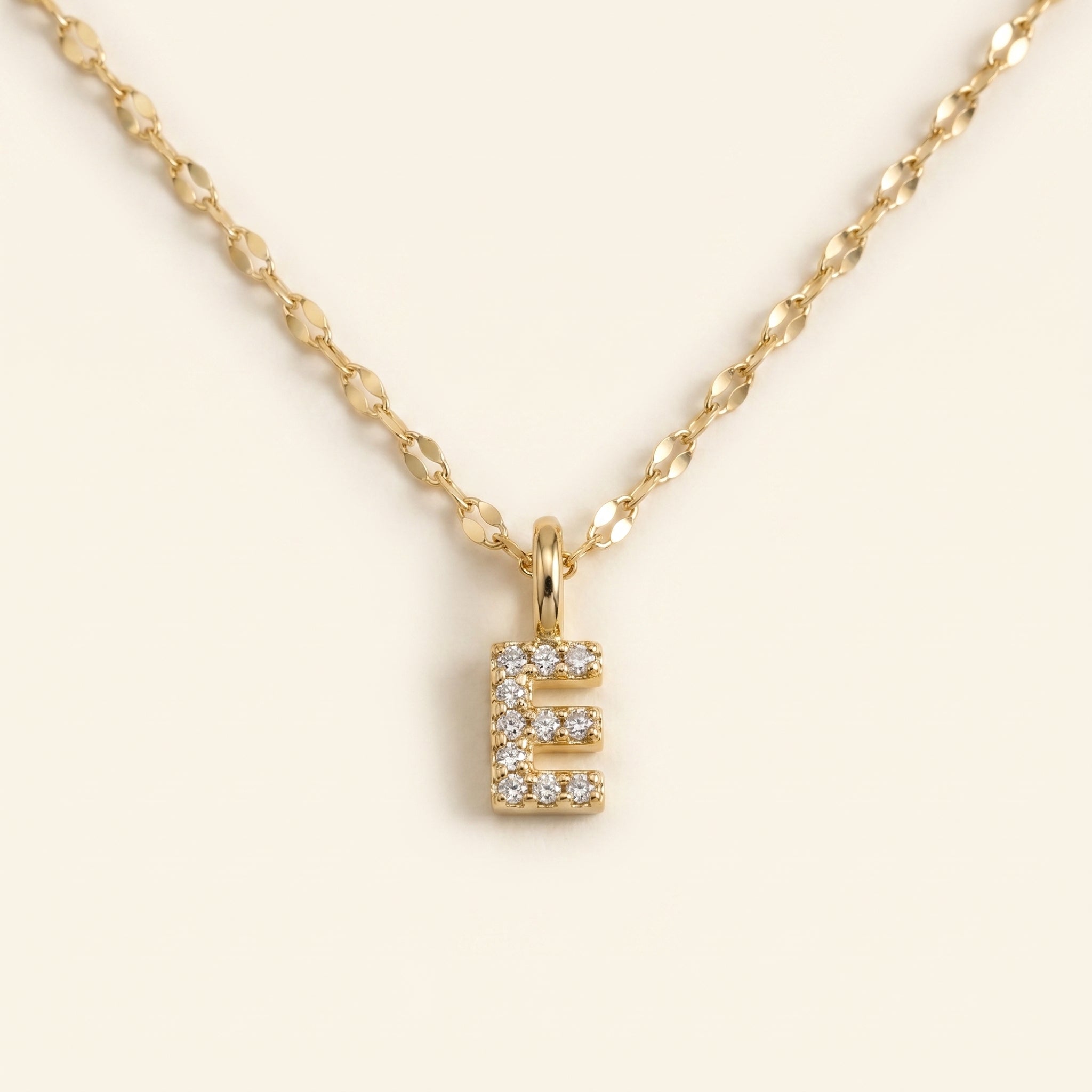 Personalized Pave Letter Necklace