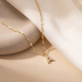 Personalized Pave Letter Necklace