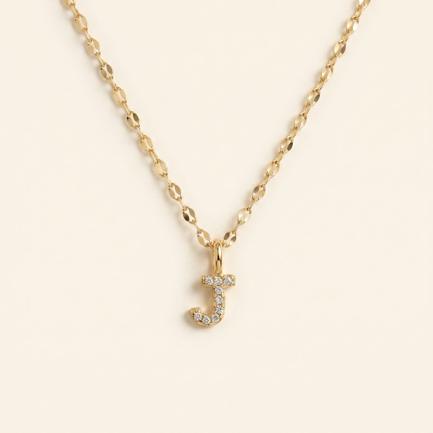 Personalized Pave Letter Necklace