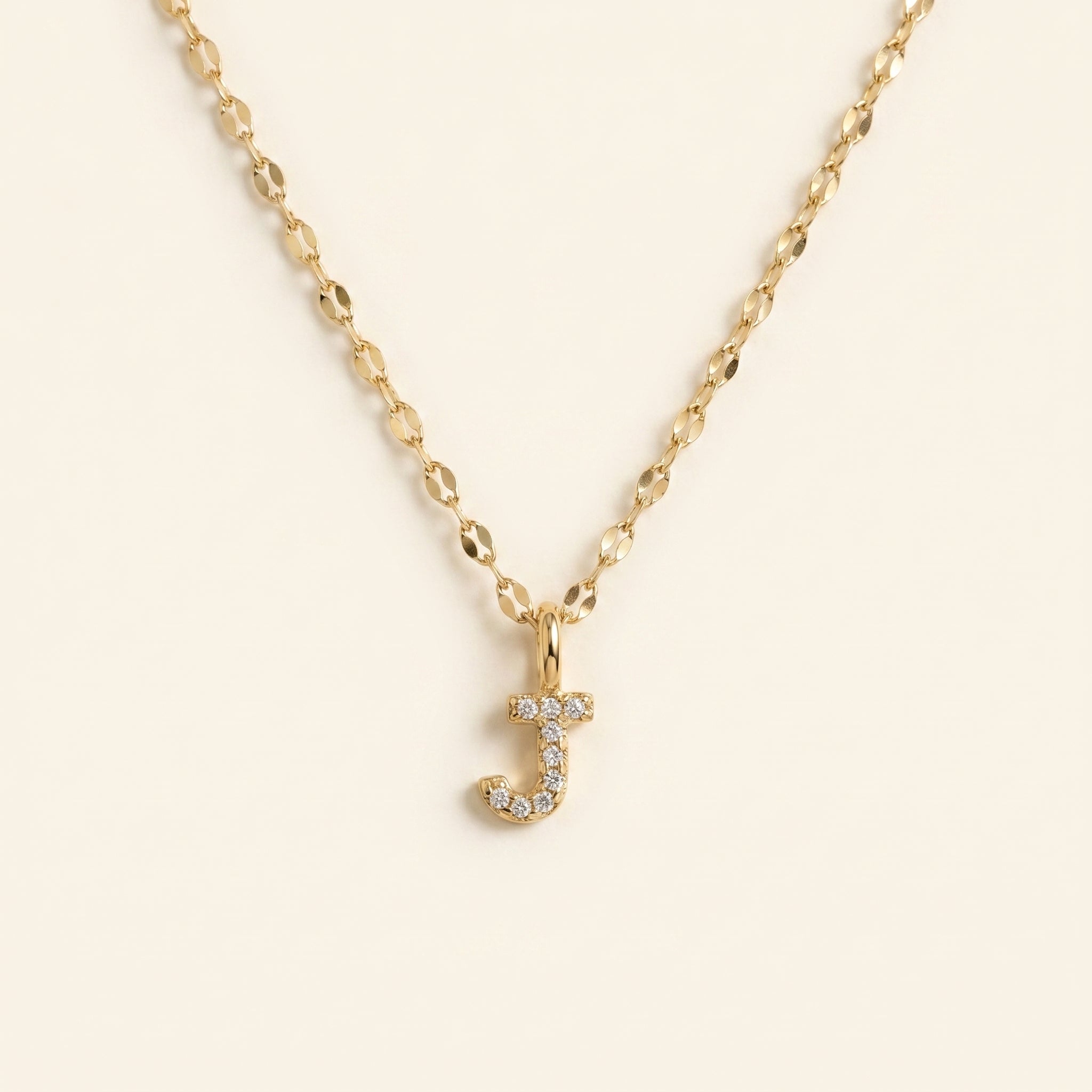 Personalized Pave Letter Necklace