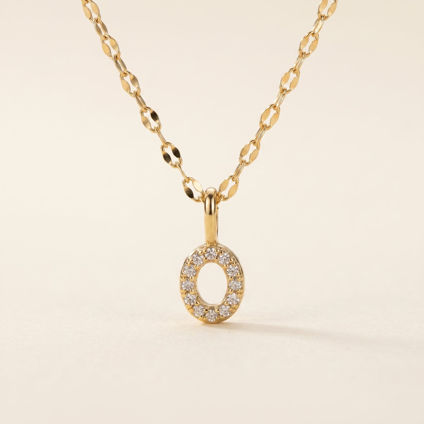 Personalized Pave Letter Necklace