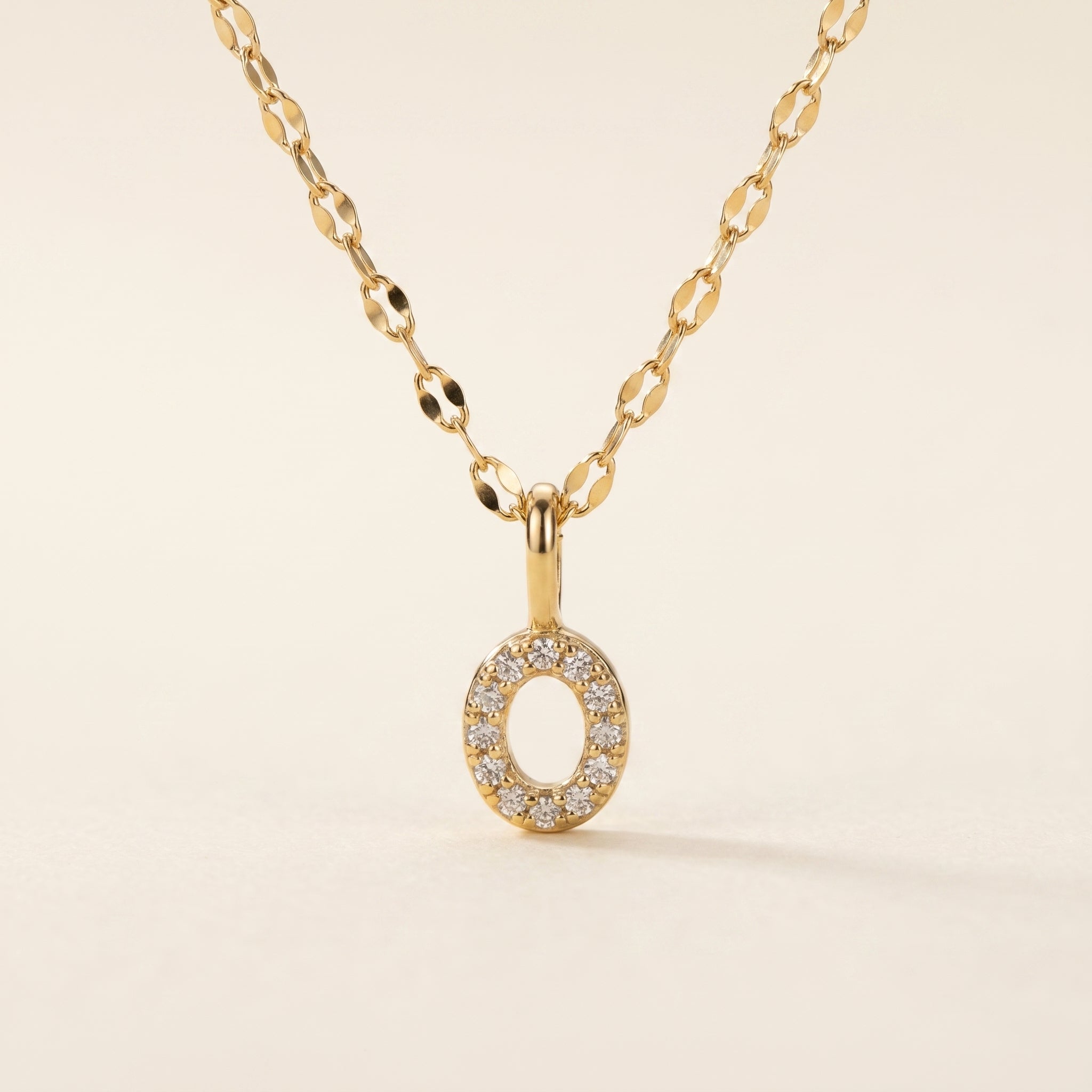 Personalized Pave Letter Necklace