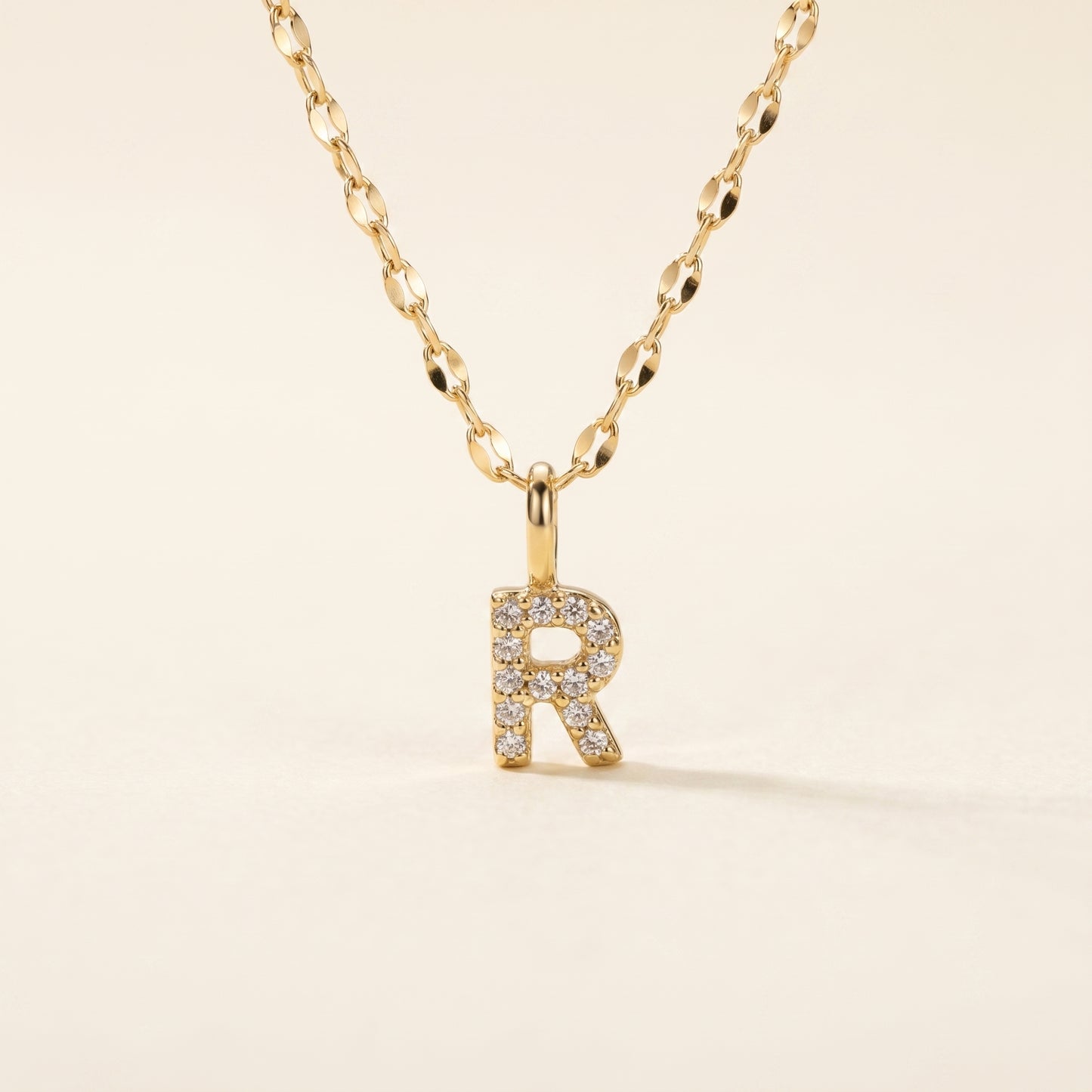 Personalized Pave Letter Necklace