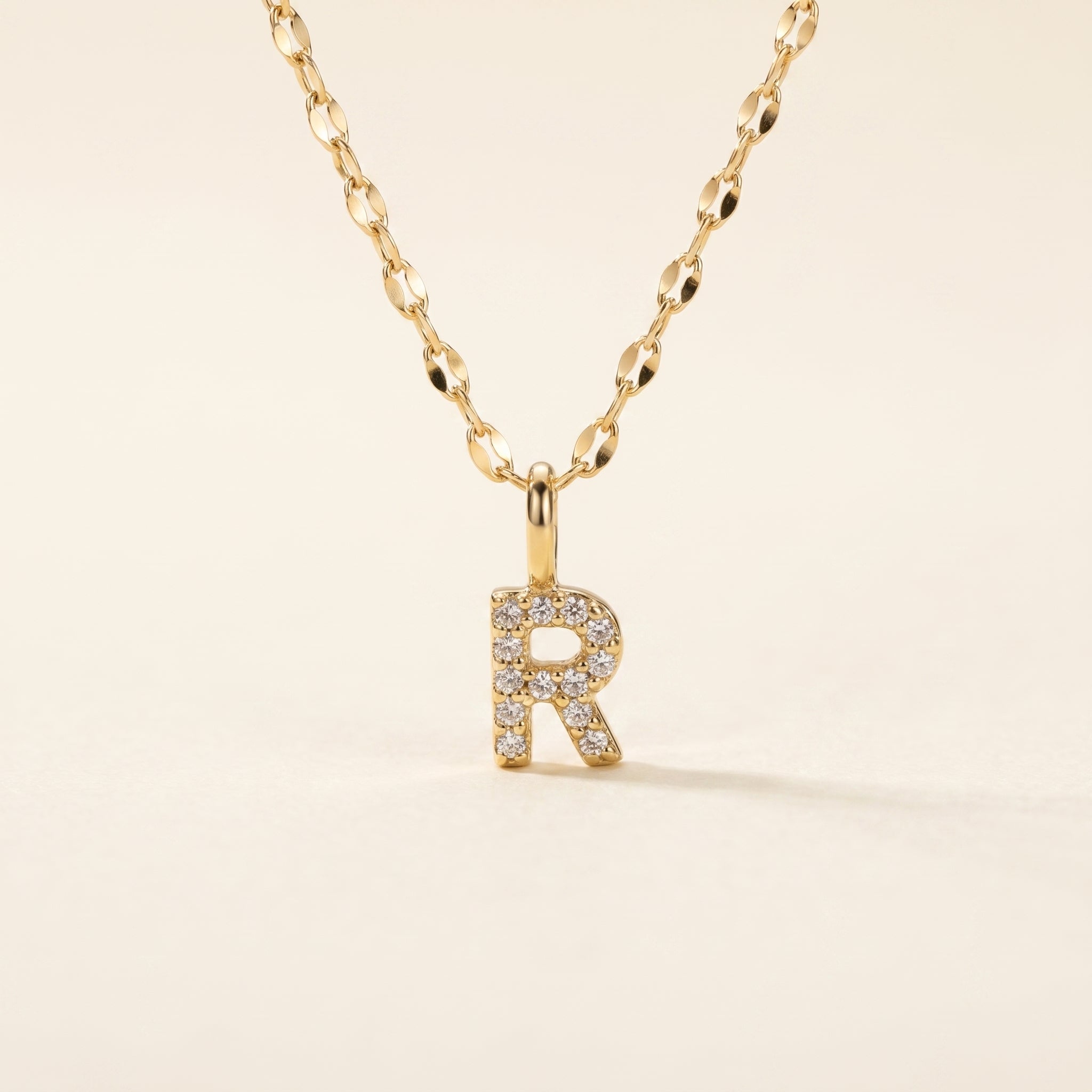 Personalized Pave Letter Necklace