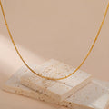 Dainty Gold Ball Chain Necklace
