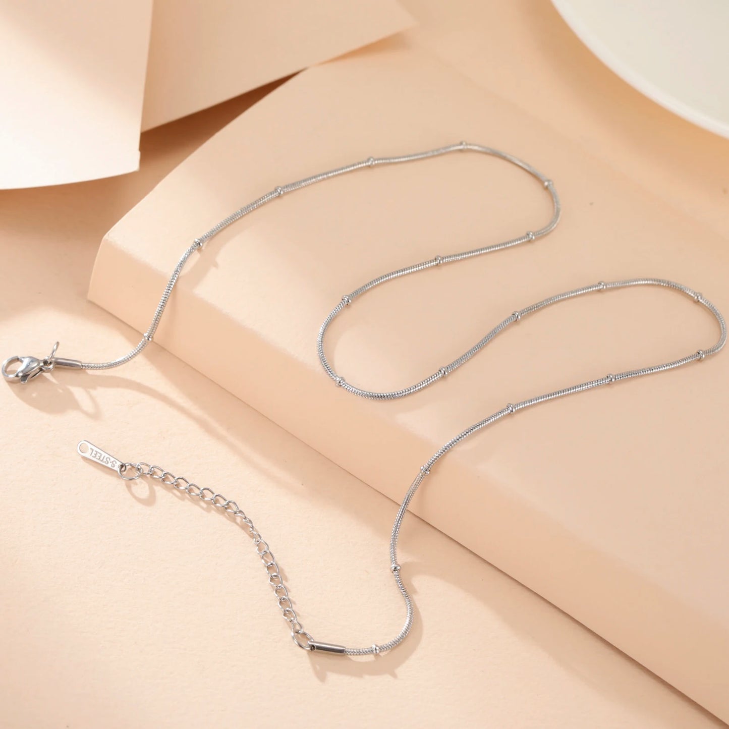 Dainty Gold Ball Chain Necklace