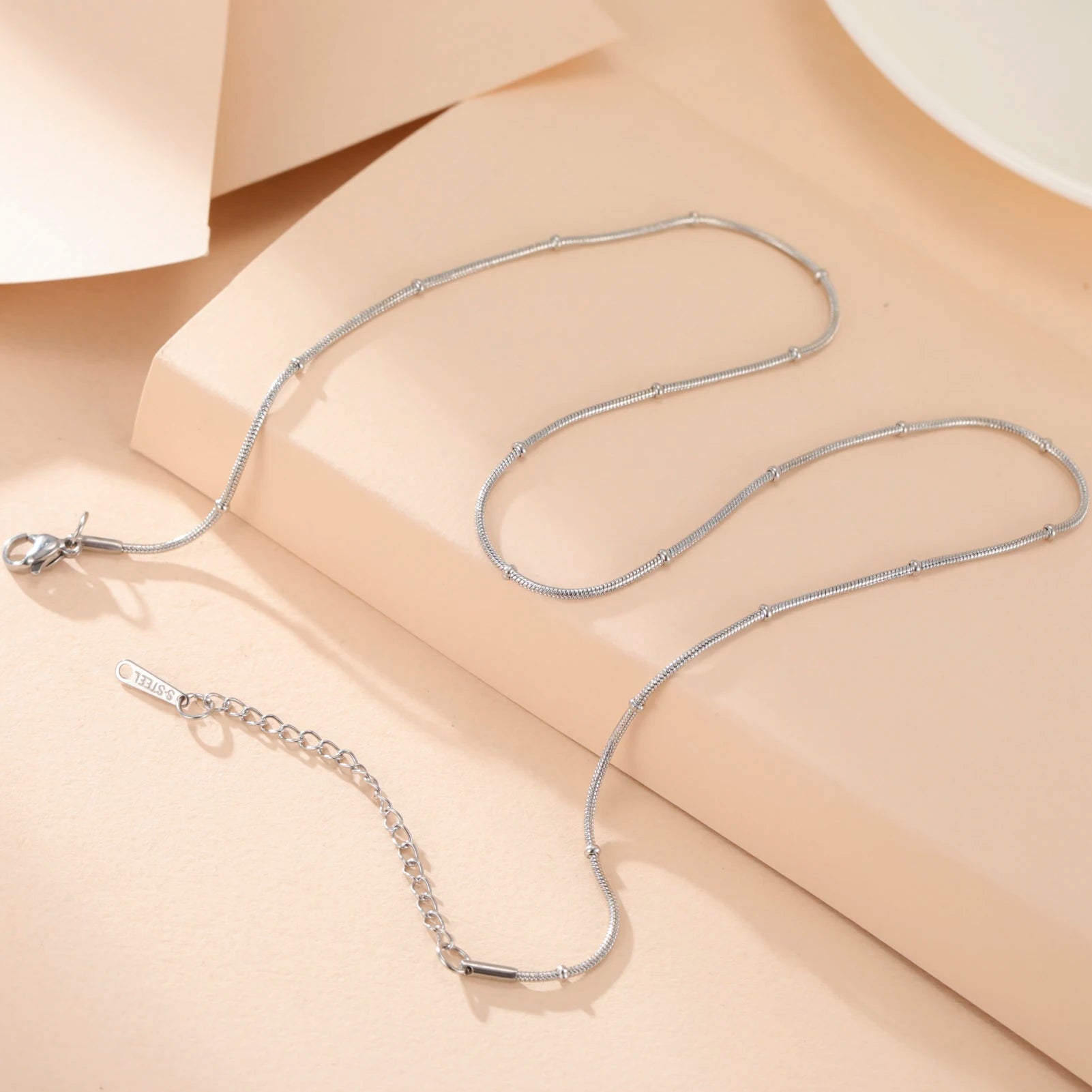 Dainty Gold Ball Chain Necklace