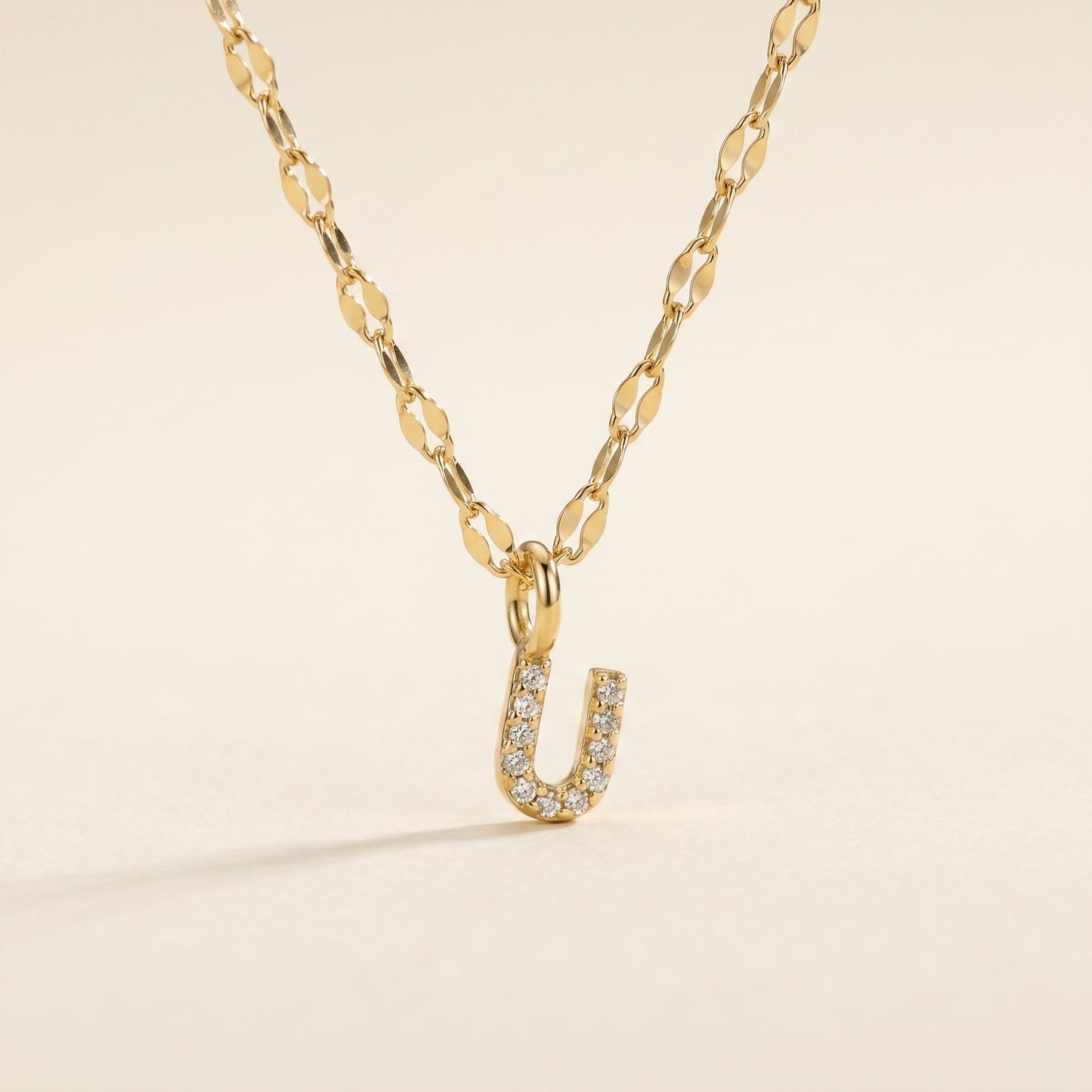 Personalized Pave Letter Necklace