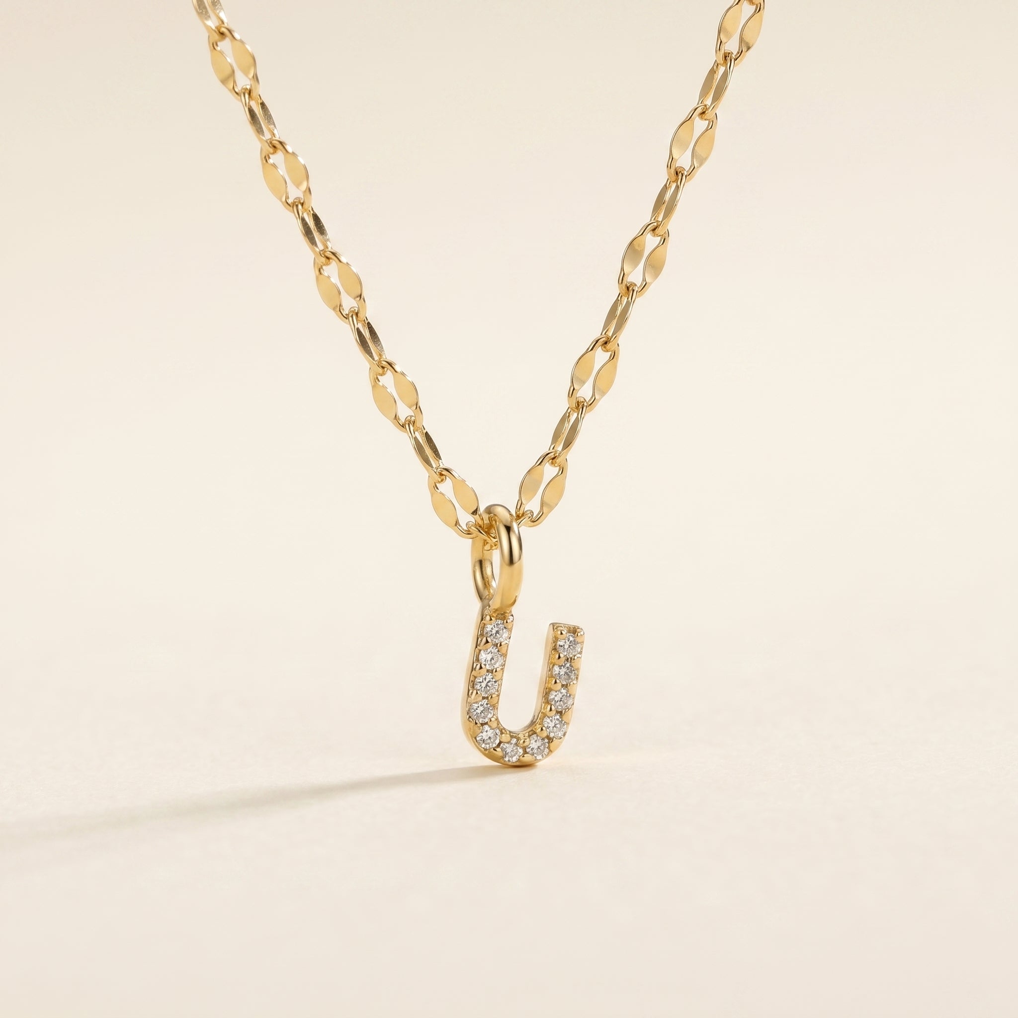 Personalized Pave Letter Necklace