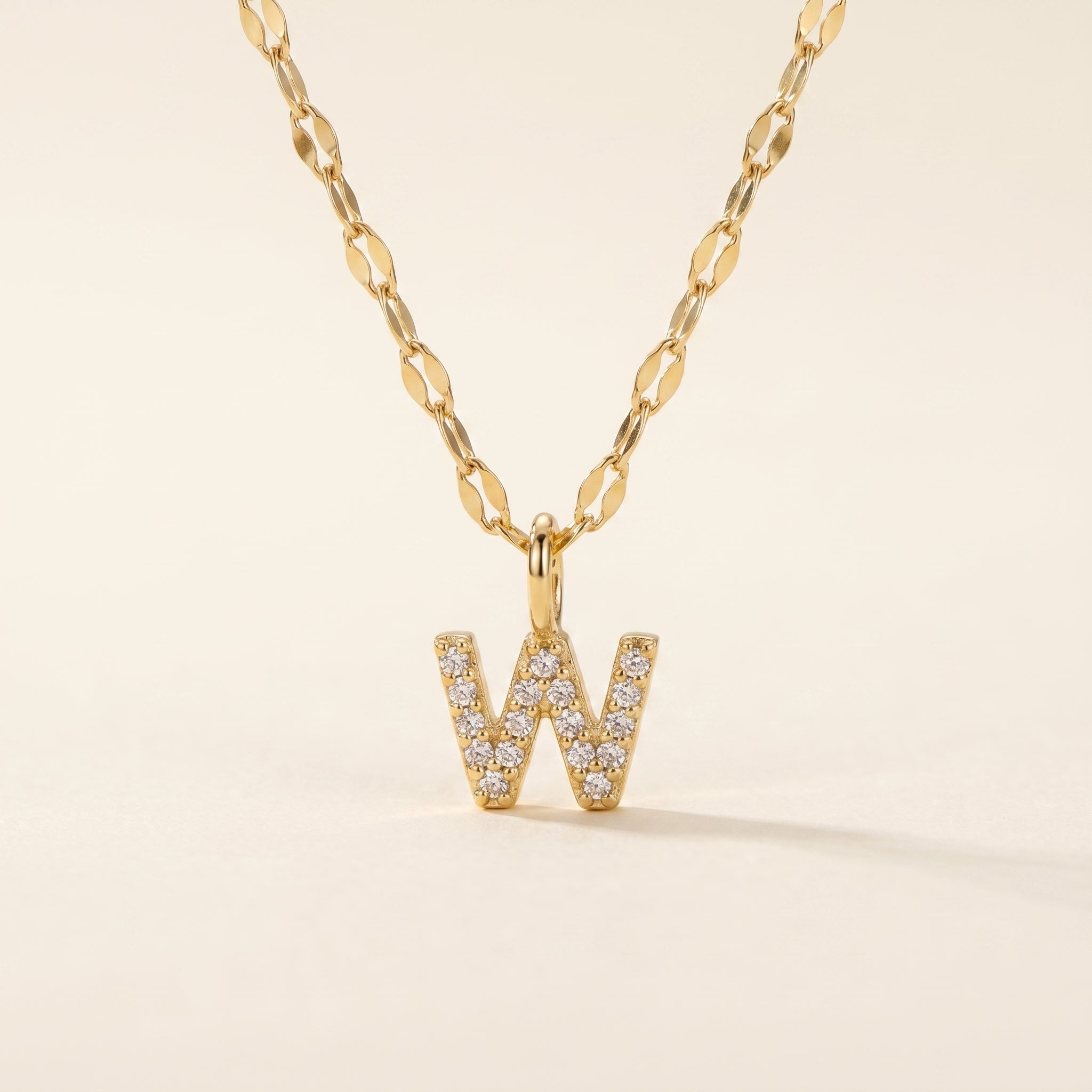 Personalized Pave Letter Necklace