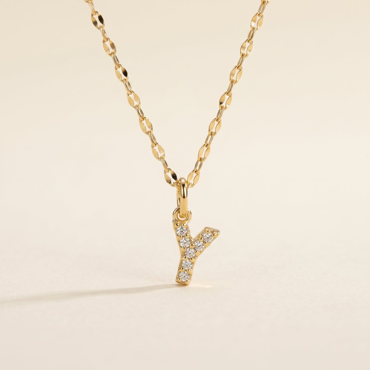 Personalized Pave Letter Necklace