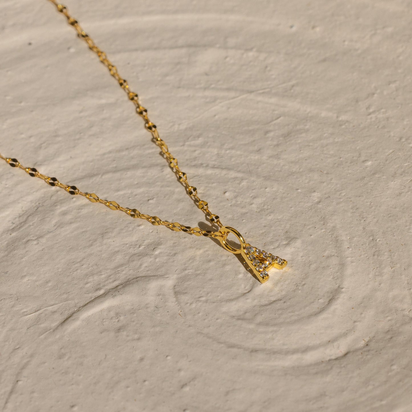 Personalized Pave Letter Necklace